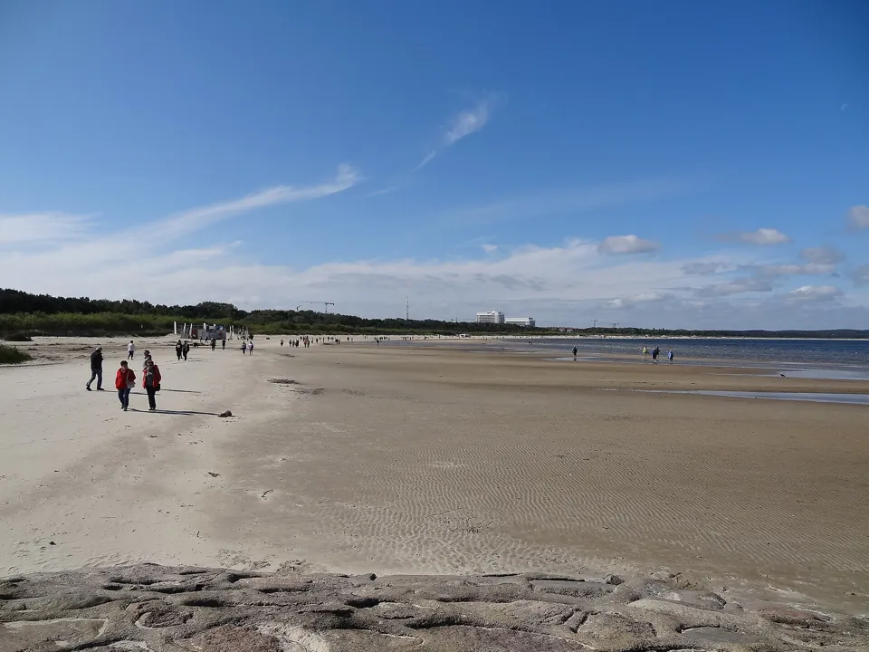 The wide beach in Świnoujście