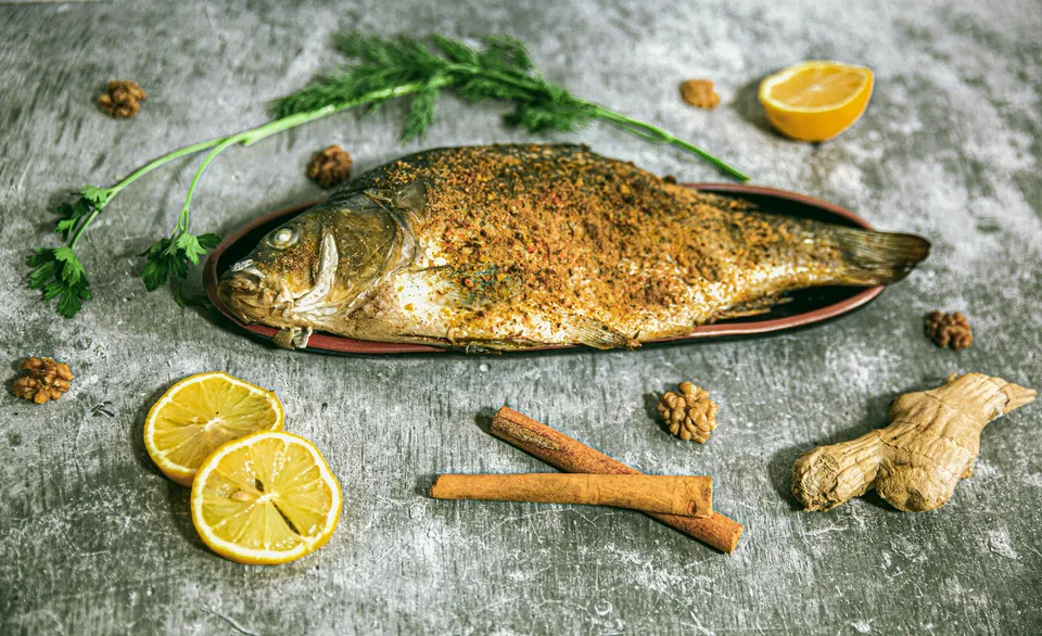 Gebratener Fisch in Swinemünde